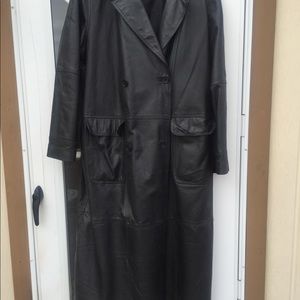 Leather coat